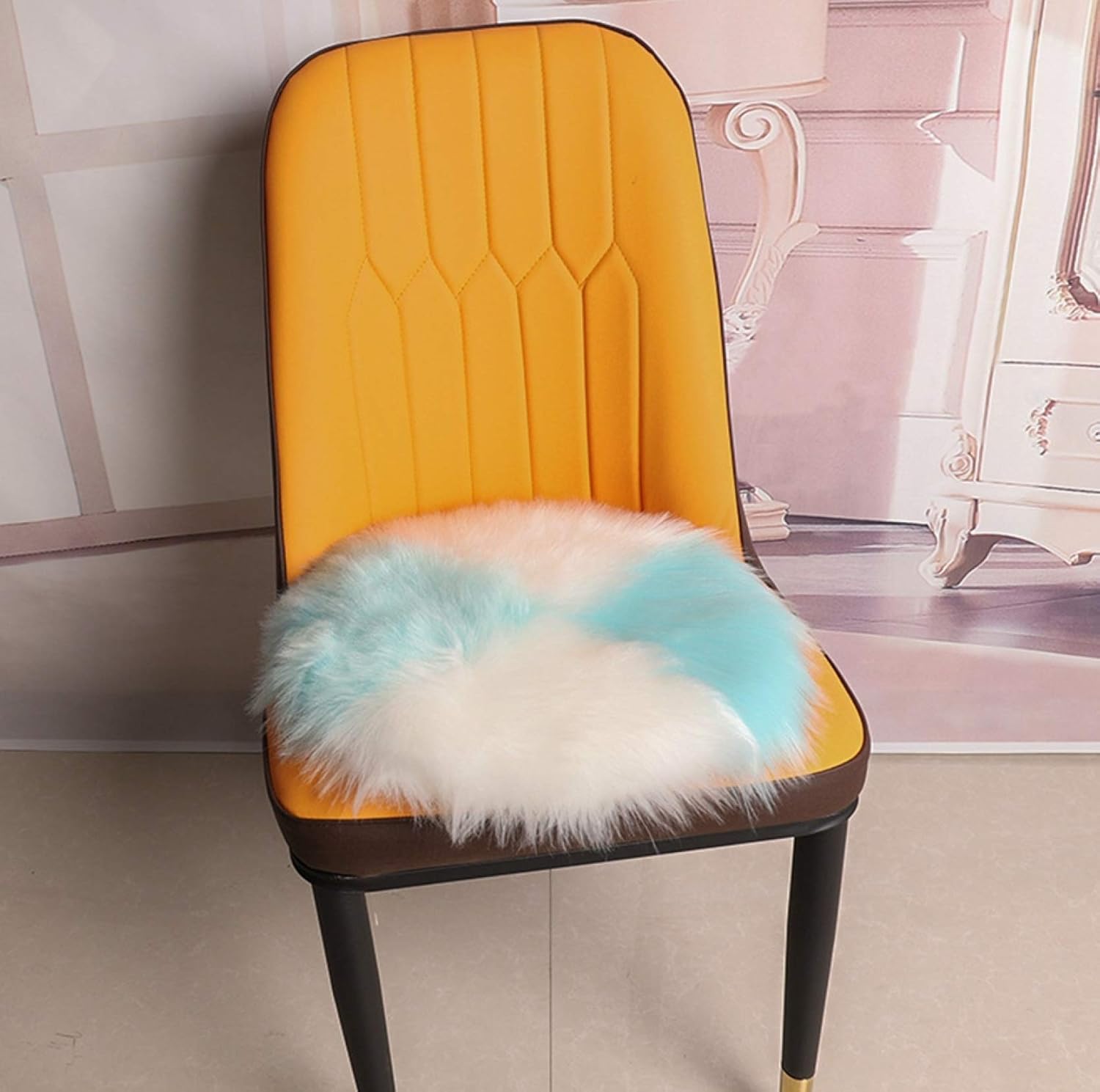 【20%OFFクーポン】ムートンラグ 人造シープスキンタイプ ふんわり 柔らかい 人工ウール 40*40cm*2 ベッドルームラグ 滑り止め付き 超可愛い超良いラグ 無地 カーペット洗える ラグマット シャギー 滑り止め付き