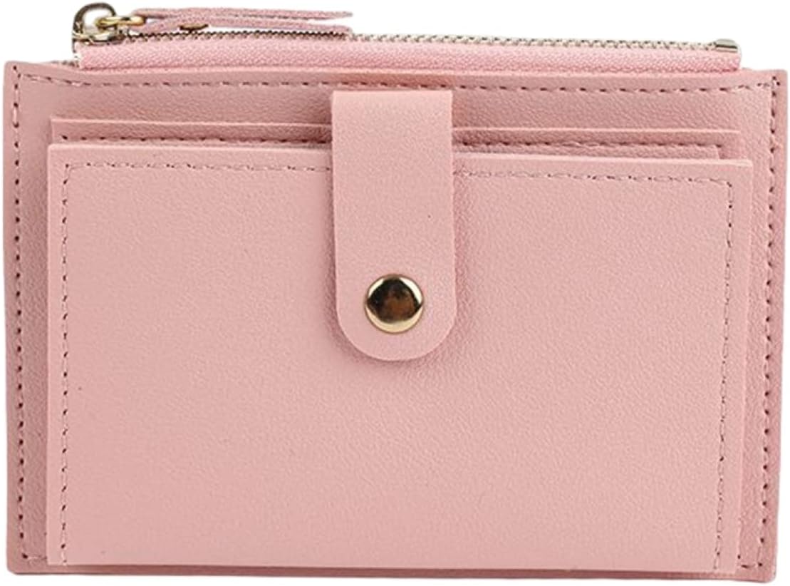 【20%OFFクーポン】ウォレット レディース 財布 小さめ 2つ折り 無地 ファスナー ボタン 大容量 小銭入れ カード入れ 多機能 使いやすい スキミング防止 軽い コインケース おしゃれ シンプル ギフト 誕生日 ピン