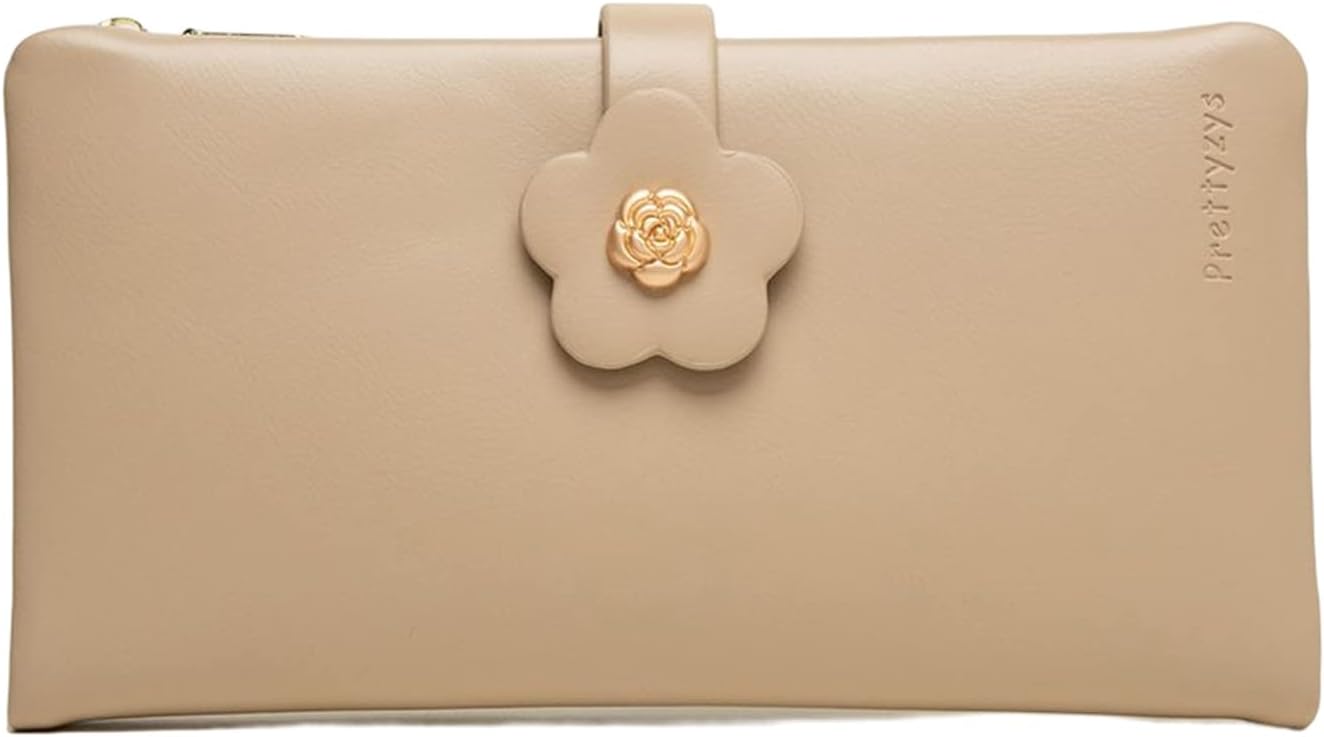 【20%OFFクーポン】長財布 レディース 学生 財布 花柄 ファスナー ボタン 大容量 カード縦型収納 小銭入れ スマホ入れ可 多機能 中仕切り有り お手頃 使いやすい スキミング防止 ファッション シンプル 贈り物 誕生