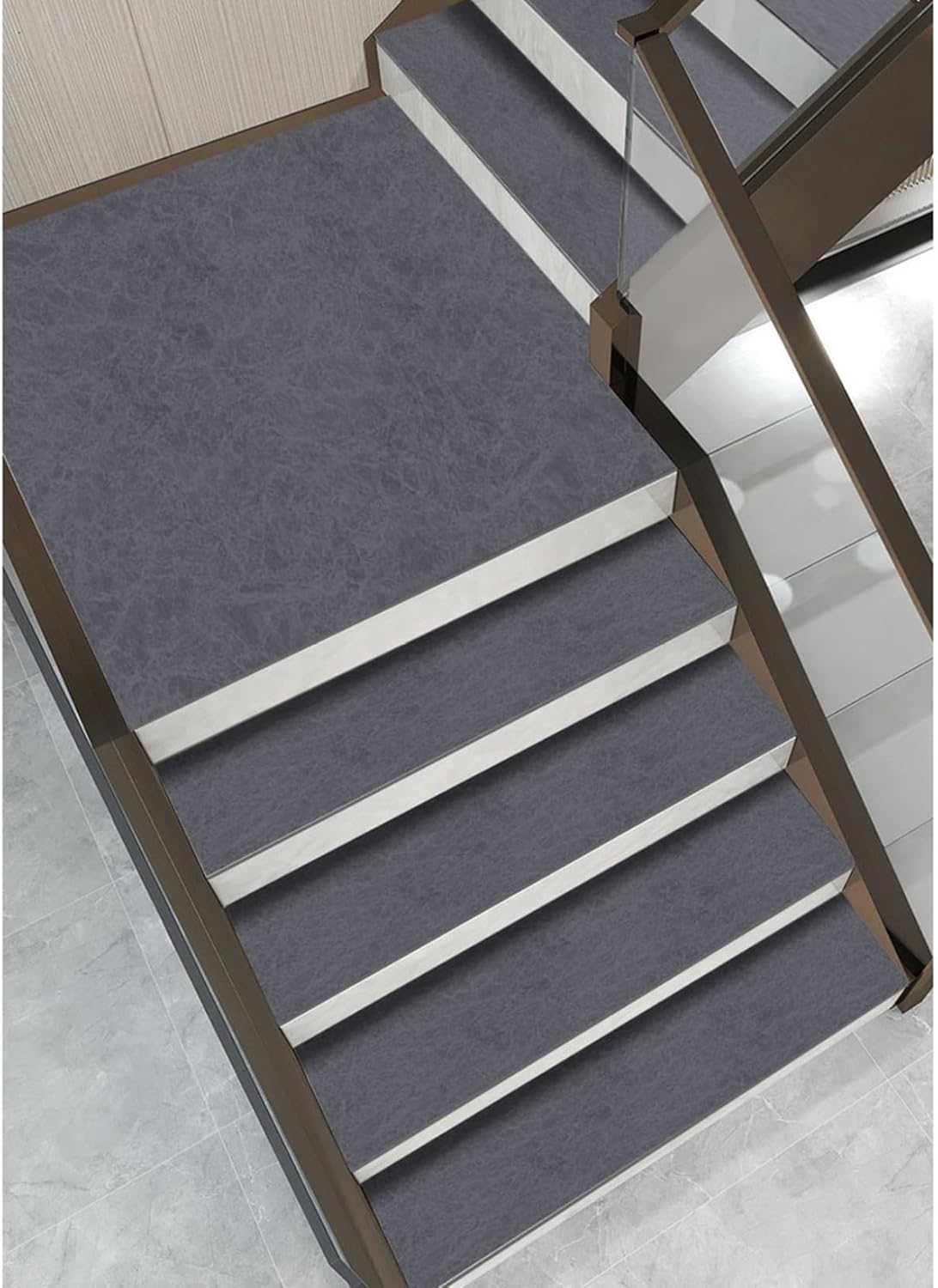 【20%OFFクーポン】階段マット 30*85cm-10枚 防音 滑り止め 階段敷き 洗える 吸着式 洗える 階段 吸水 速乾 足腰負担軽減 ズレない 床保護 転倒防止 キズ防止 猫犬階段滑り止めマット 子供や床暖房対応