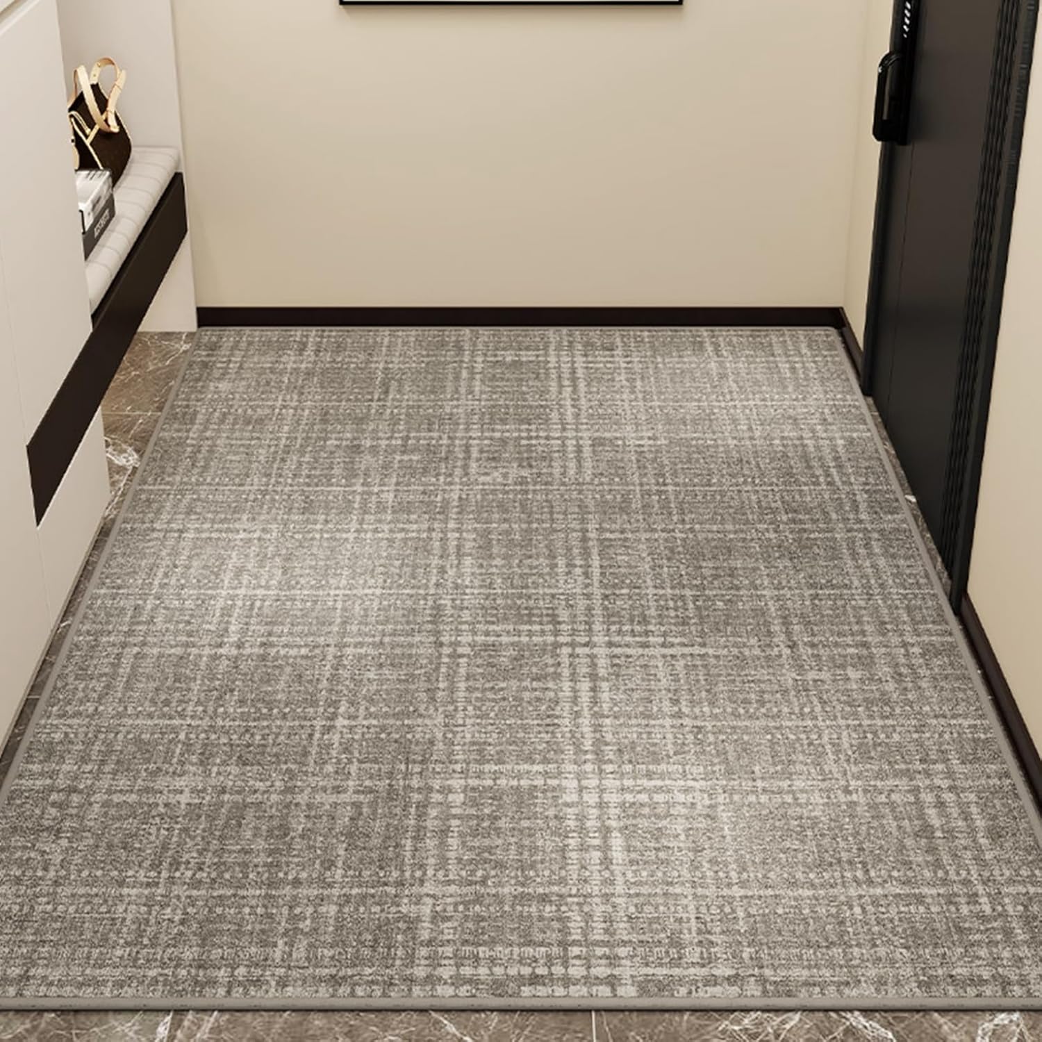 【20%OFFクーポン】玄関マット 大判 大きいサイズ 120*140cm ドアマット 泥落としマット 厚地 吸水 速乾 滑り止め付き エントランスマット ラグマット チェアマット 耐久性 丈夫 耐磨耗性 シンプル おしゃ