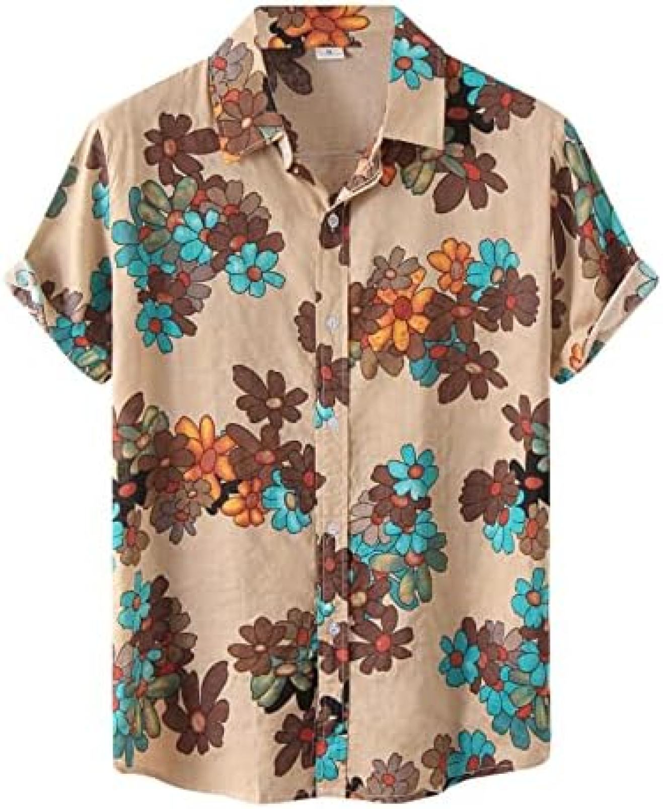 シャツ メンズ 半袖 大きいサイズ M-3XL キューバシャツ アロハシャツ 夏服 カジュアルシャツ 柄シャツ 柔らかい おしゃれ 花柄|Yokos