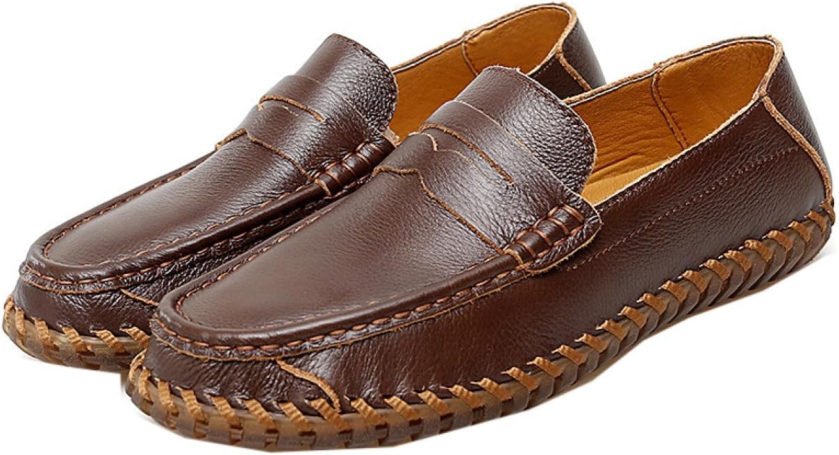 【20%OFFクーポン】ローファー?スリッポン モカシン カジュアルシューズ 革靴 メンズ 小さいサイズ 軽量?防水 フォーマル 職場用 通勤 カジュアル 着脱らく 職場用 モカシン 靴 防滑 ヴィンテージ 大人 仕事履き｜Yokos