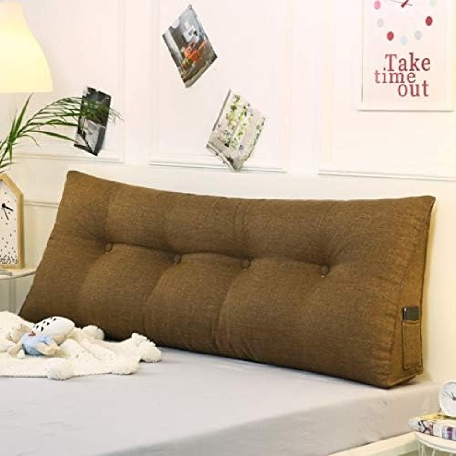 【20%OFFクーポン】大きい ボルスター ポジショニング 180*50*20cm サポート ヘッドボード用 バックレスト ウェッジピロー 読み取り 取り外し可能なカバー付き ウェッジクッション ベッドバックレスト ウェッジ