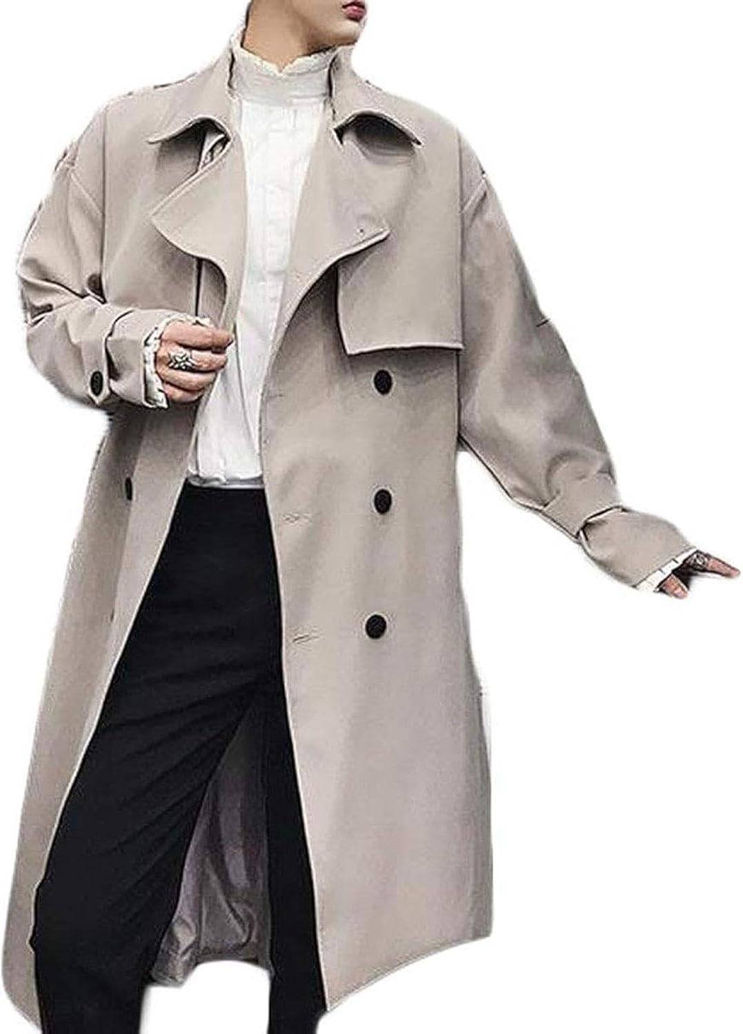 【20%OFFクーポン】メンズ トレンチコート チェスターコート ロング丈 スプリング 韓国ファッション メンズコート 洋服 コート ゆったり 無地 ロングコート 秋 冬｜Yokos 10,443円