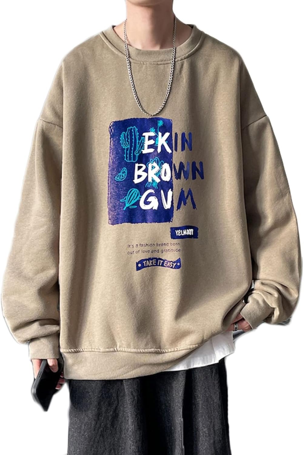 【20%OFFクーポン～】大きいサイズ M～5XL 長袖スウェット トレーナー メンズ 春秋服 リブ付 インナーシャツ プリント スポーツウェア トップス シャツ スウェット カジュアル 柔らか おしゃれ ファッション 大人