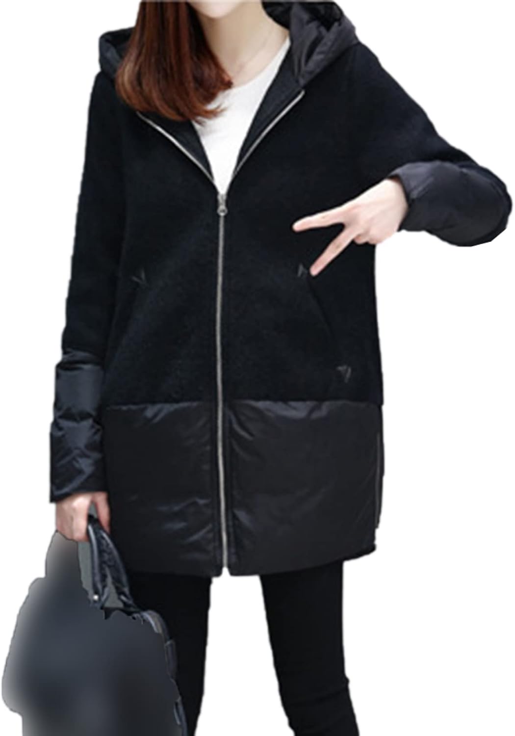 【20%OFFクーポン～】春 秋 パーカー レディース トップス アウター ジップアップ フード ゆったり オーバーサイズ 大きめ カジュアル 可愛い あったか 暖かい トップス おしゃれ ロングコート ジャケット 上着 日常