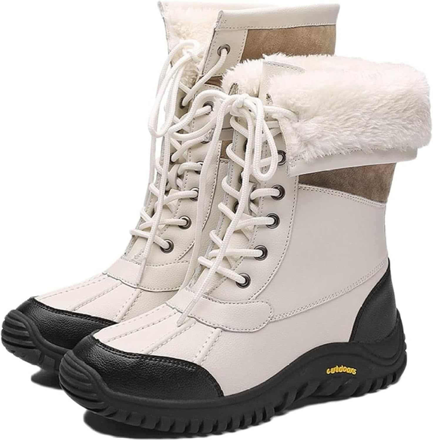 【20%OFFクーポン~】極寒対策 スノーシューズ レディース 防水 防寒ブーツ 裏ボア 雪対応 アウトドアブーツ ハイカット バイクブーツ 冬用 スノトレ スノーブーツ 23-26cm 靴 保温 トレッキング 雪用ブー|Yokos