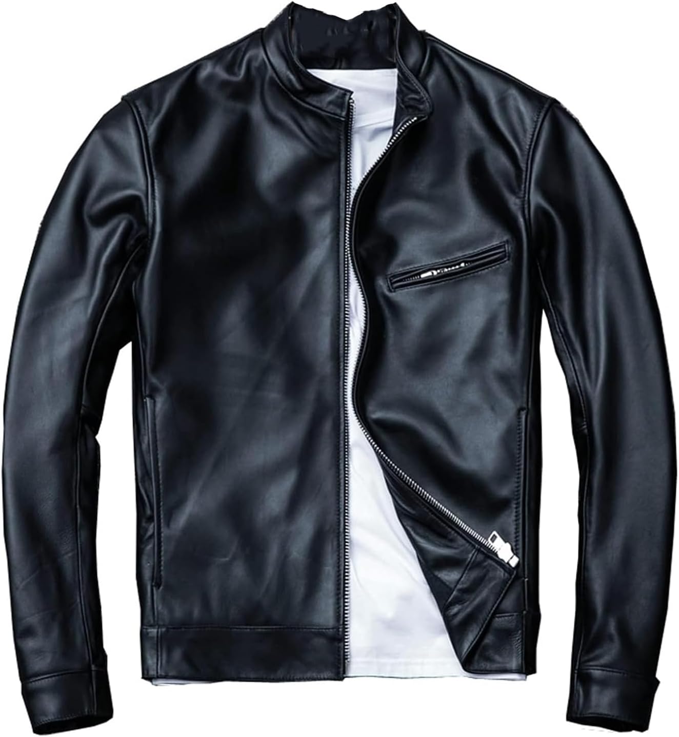 【20%OFFクーポン~】レザージャケット メンズ ラムレザー 本革ジャン 長袖 バイクジャケット ブルゾン 防寒着 保温 防水 通勤 ビジネス カジュアル ファッション 紳士服 春秋冬服 オーバーサイズ 大きめ 男性用