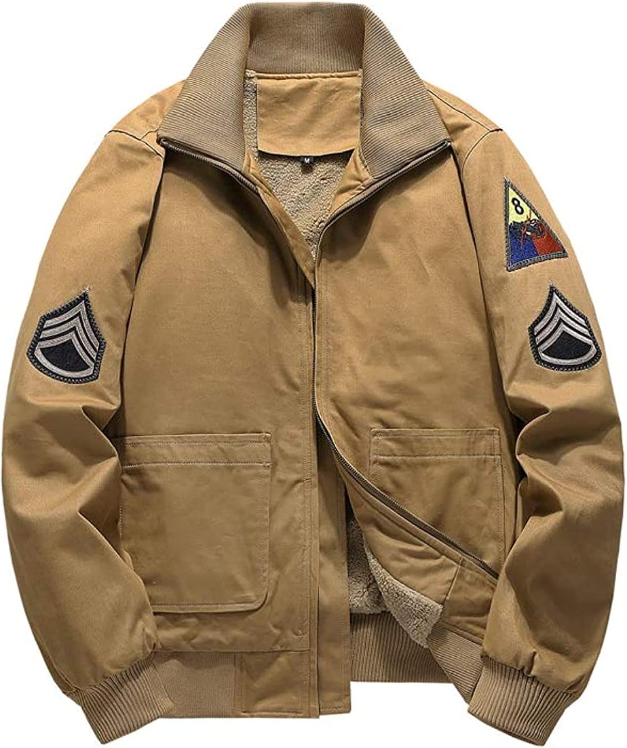 【20%OFFクーポン~】米軍 タンカースジャケット ミリタリージャケット メンズ ブルゾン ジャンパー かっこいい ショート ジャケット メンズ スタンドカラー 秋服 長袖 薄手/裏起毛 カジュアル アウトドア バイク用 男|Yokos