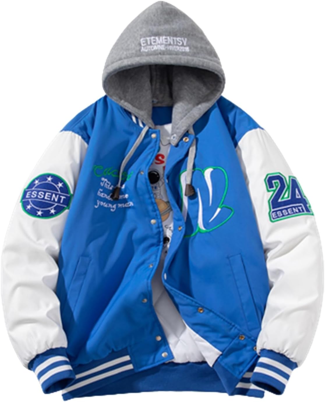 【20%OFFクーポン～】スタジャン メンズ ジャケット ジャンパー エムエーワンジャケット キルティング 中綿 防風防寒 ゆったり レター刺繍 刺繍 パッチワーク 防寒 防風 ストリート カジュアル フライトジャケット
