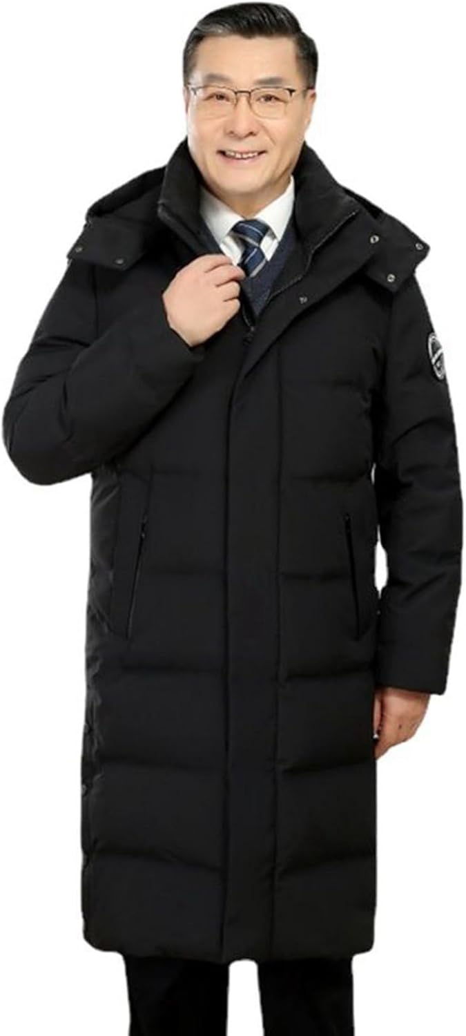 【20%OFFクーポン～】ダウンジャケット メンズ ロングダウンコート 高齢者 冬 M5XL 保温アウター 老人 ライト 細身 膝丈 あったか 防寒対策 軽い ビジネスジャケット 紳士 シンプル 防寒 ゆったり 通勤 アウト 14,752円
