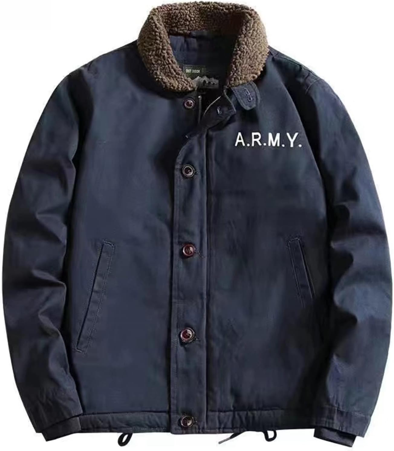 【20%OFFクーポン～】冬物 メンズ ボアジャケット 裏起毛 ボアフリース ミリタリージャケット 厚手 防寒着 保温アウター ワークウエア 作業着 カーゴジャケット 綿 ブルゾン 大きいサイズ ハイキング ライダース｜Yokos