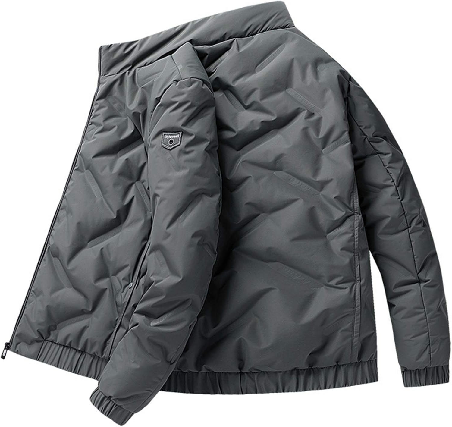 【20%OFFクーポン～】ダウンジャケット 厚手 冬 90ダウン 中綿ジャケット 立ち襟 防寒対策 暖か ジャケット ブルゾン 秋冬 ショート丈 ダウンコート フェザー アウター 防風 撥水 シンプル 無地 普段使い アウトド｜Yokos