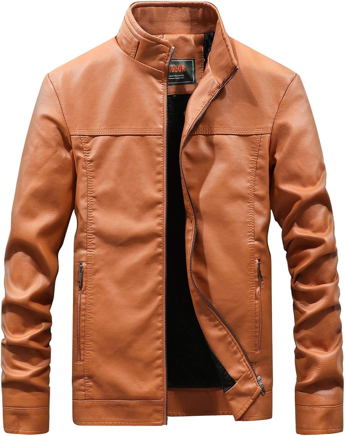 【20%OFFクーポン～】レザージャケット 無地 メンズ ライダースジャケット 大きいサイズ mXXXXL ジッパー 長袖 立ち襟 黒 白 イエロー スリム ショート丈 春秋 トレンチコート アウター シンプル ブルゾン 通