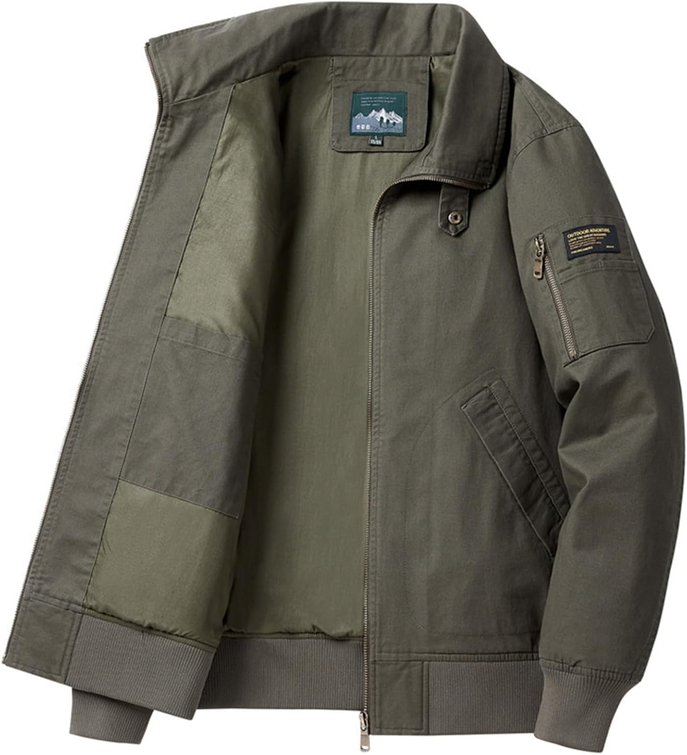 【20%OFFクーポン～】メンズジャケット フリースボア ジャケット 厚手 秋冬用 綿 スタジャン ブルゾン 綿服 大きいサイズ アウター コート ワーク カジュアル 体型カバー ミリタリー コットン お父さん アウトド