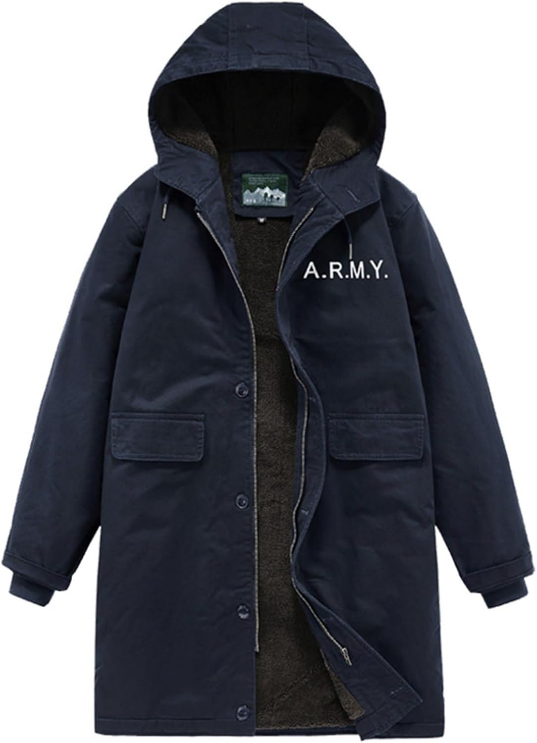 【20%OFFクーポン～】メンズ コート 裏ボアジャケット 厚手 ロング丈 アウター フード付き ボアフリース 裏起毛 ジャンパー アウトドア 冬用 ワークウエア 作業着 アウトドア ストリート 通勤 通学 登山 大きいサイズ