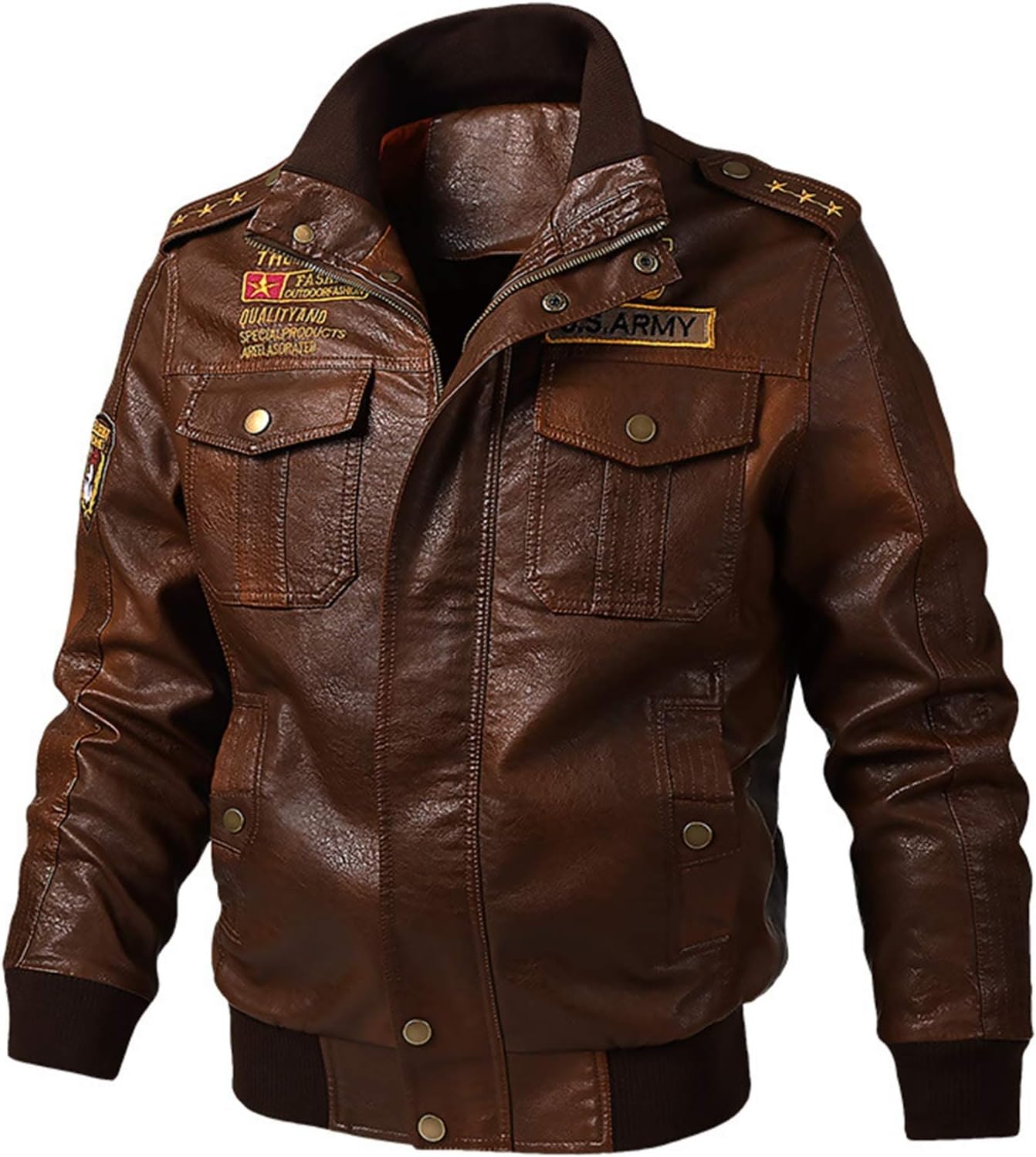 【20%OFFクーポン～】6XL ライダースジャケット メンズ レザージャケット コート 折襟 長袖 防寒コート ジップアップ 冬服 アウター バイク用 防風 お洒落 カジュアル PUレザー 黒 ブラウン