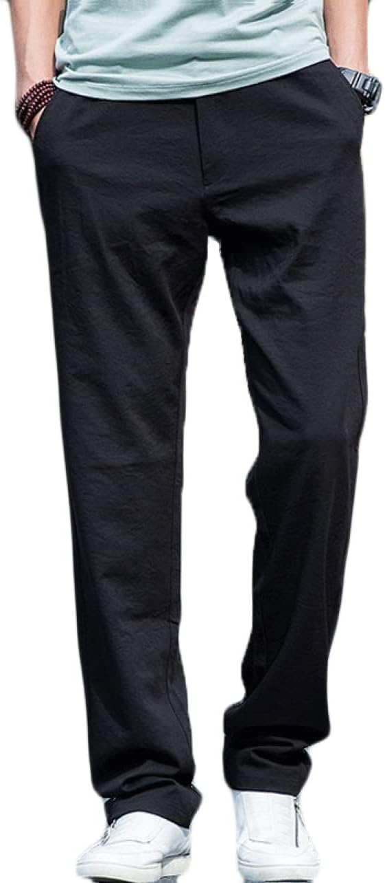 【20%OFFクーポン～】サルエルパンツ メンズ 綿麻 ウエストゴム おしゃれ 幅広ゴム ヒモ仕様 ワイドパンツ 無地 ズボン ゆったり スウェット 大きいサイズ ビッグシルエット ウエストゴム紐 ボトムス 春 夏 秋 スポー