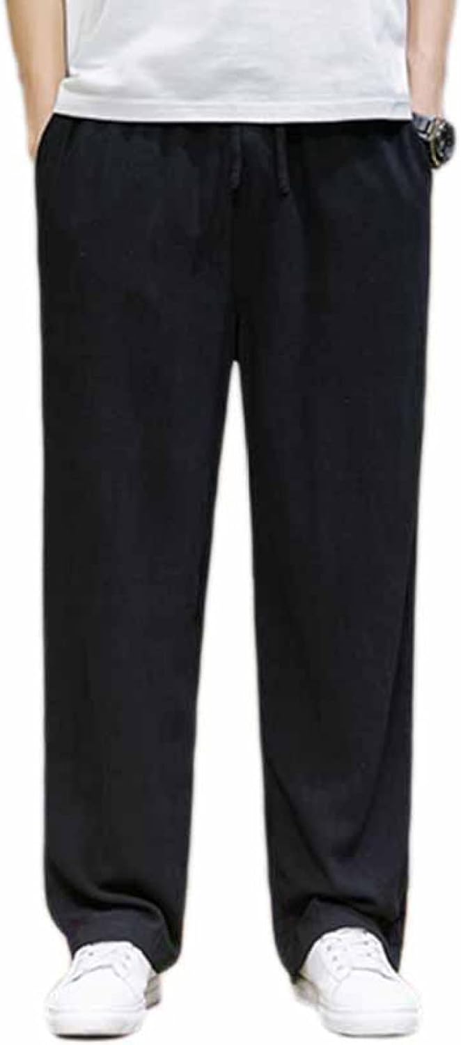 【20%OFFクーポン～】サルエルパンツ メンズ 無地 大きいサイズ 袴パンツ ウエストゴム ポケット付き 速乾 薄手 通気 カジュアル 調整紐 ゆったり ファッション 夏 春 秋 部屋着 普段着 アンクルパンツ オシャレ ワ