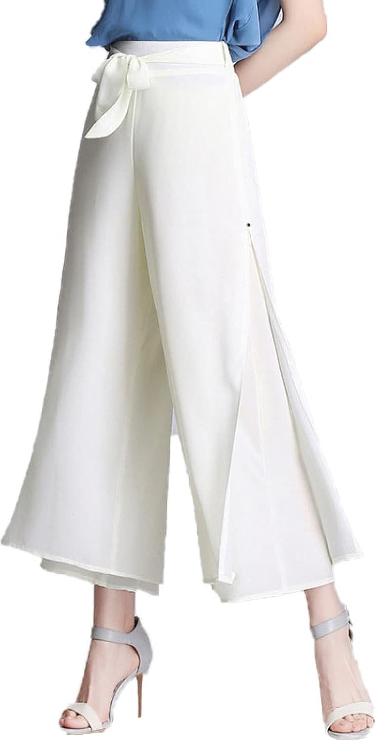 【20%OFFクーポン～】ワイドパンツ レディース ガウチョパンツ シフォン パンツ 7分丈 フレア スカーチョ ふんわり 九分丈 スカンツ おしゃれ ボトムス 春夏秋 ズボン キュロット 可愛い カジュアル 通勤 通学 ワイ｜Yokos