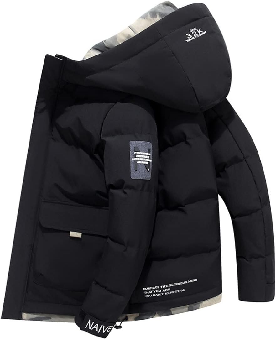 【20%OFFクーポン～】ダウンジャケット メンズトップス 長袖 無地 ウインドブレーカー 春秋冬服 メンズ フード付き アウター レッド カジュアル 防寒 防風 軽量 大きいサイズ お洒落 防撥水 中綿コート あったか ララ