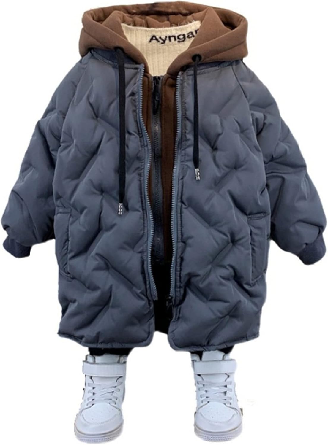 【20%OFFクーポン～】子ども ダウンジャケット ダウンコート 中綿コート キッズ 防寒 フード付き アウター 男の子 冬 ボーイズ 秋冬 ゆったり ファッション カッコイイ 冬服 防寒 冬 あったか 小学校 登校 男子 女｜Yokos