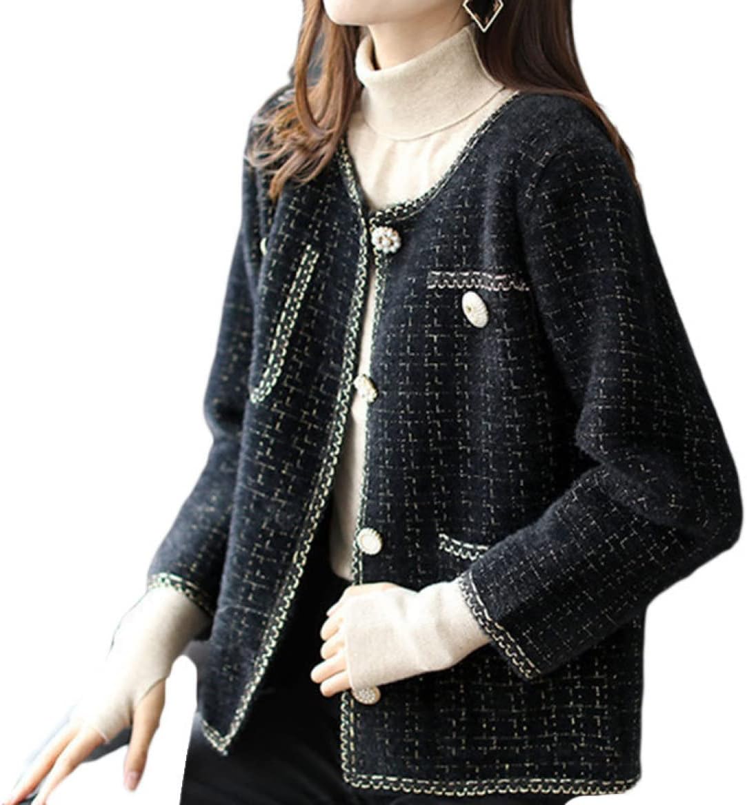 【20%OFFクーポン～】レディース ツイード ツイードジャケット ジャケット トップス きれいめ 長袖 ショート丈 フォーマルジャケット カーディガン アウター 防寒 羽織り ノーカラー 秋冬 ノーカラージャケット 入学式 10,184円