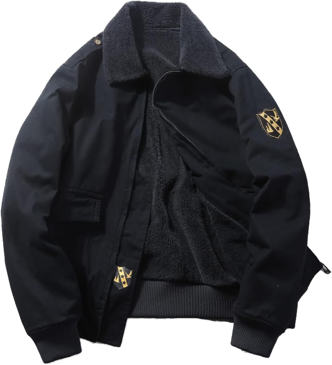 【20%OFFクーポン～】メンズ 作業服 防寒着 防寒コート 裏ボアコート 秋冬 ブルゾン ジャンパー フード 着脱 モッズコート ジャケット メンズ アウター 春 夏 秋 服 綿サテン ミリタリージャケットアウター 長 袖