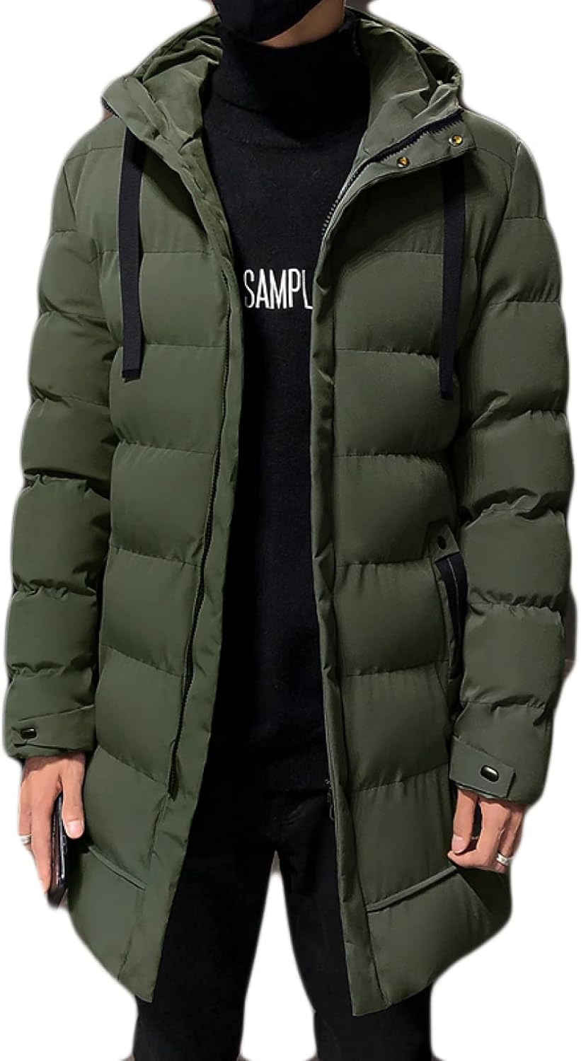 【20%OFFクーポン～】メンズ ダウンコート アウター ロング丈 防寒着 厚手 コート 綿服 ジャケット フード付き 冬 通勤 通学 大きいサイズ 中綿ジャケット 暖かい 上品 アウトドア 防寒コート アウター ハイキング