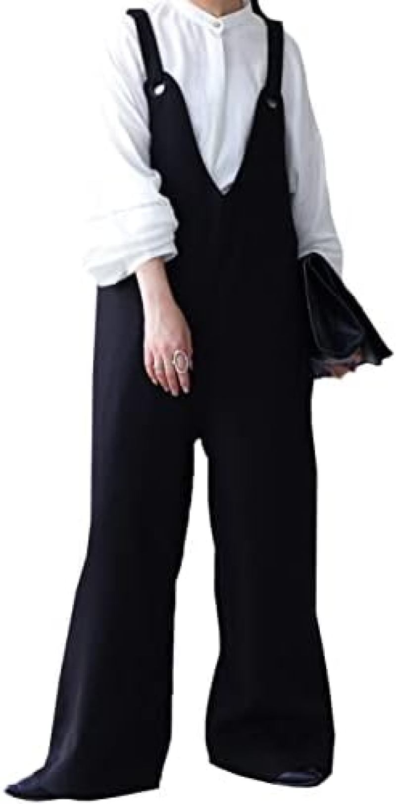 【20%OFFクーポン~】サロペット パンツ レディース 無地 ロング|Yokos