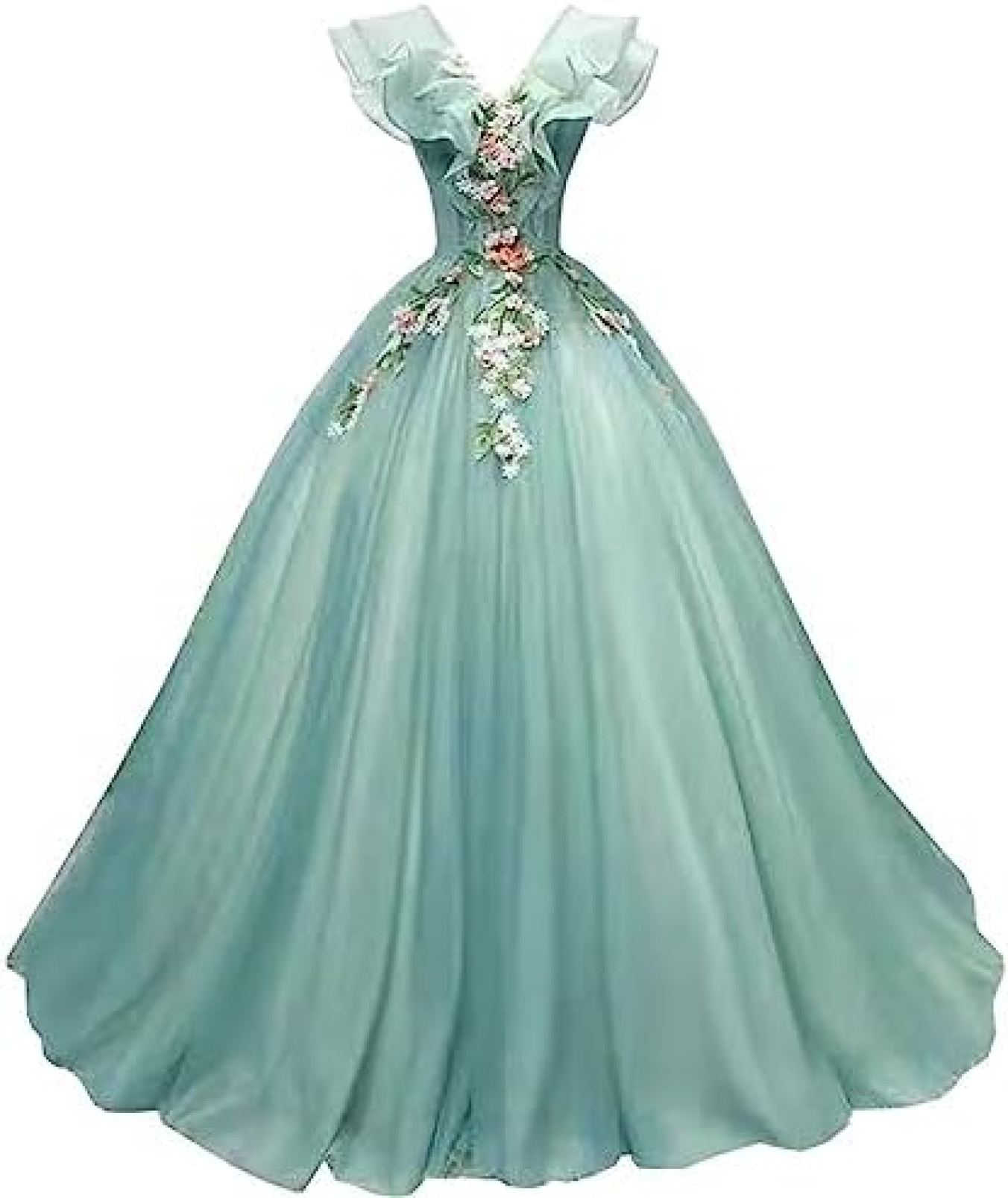 【20%OFFクーポン～】レディース パーティードレス ドレス ワンピース ウェディングドレス ロングドレス 花嫁ワンピース イブニングドレス エレガント ゴージャス 刺繍 Vネック マキシ フォーマル パーティー 披露宴 宴