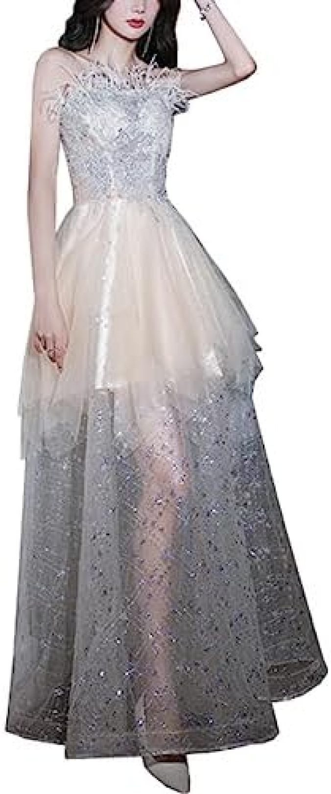 【20%OFFクーポン～】レディース パーティードレス ドレス イブニングドレス 演奏会ドレス ロングドレス ワンピース ゴージャス エレガント フォーマル セクシー オフショルダー スパンコール 演奏会 卒業式 発表会