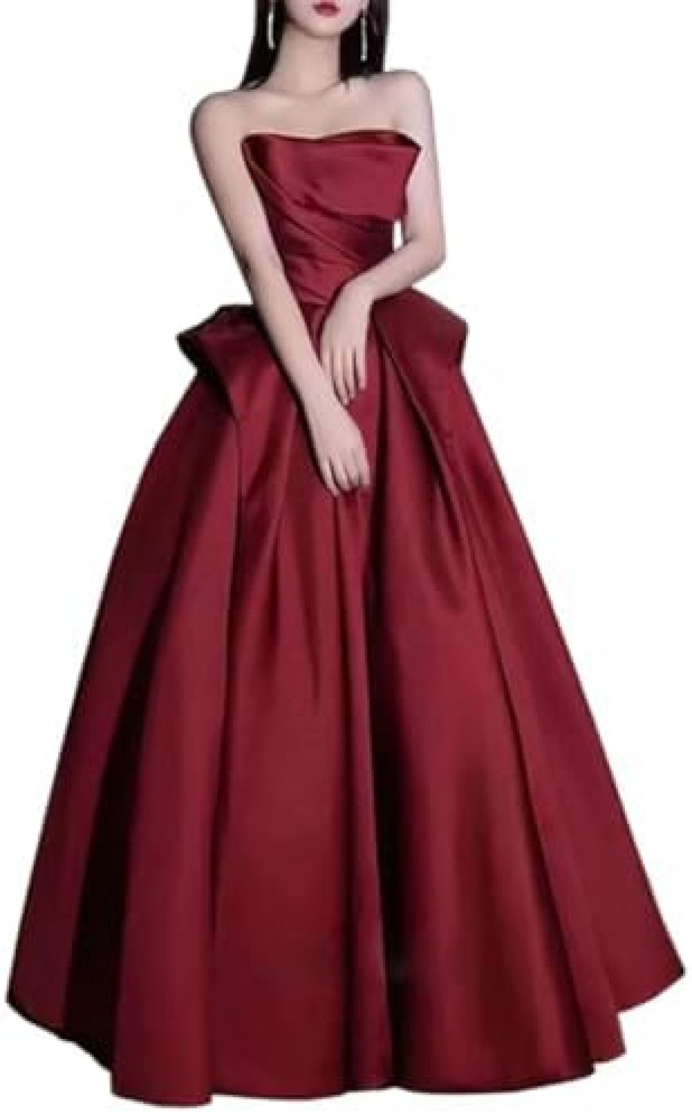 【20%OFFクーポン～】ドレス レディース フォーマルドレス ロングドレス イブニングドレス 結婚式 二次会 お呼ばれ Aライン マキシ丈 フリル シンプル 上品 宴会 披露宴 フォーマル 花嫁 パーティー