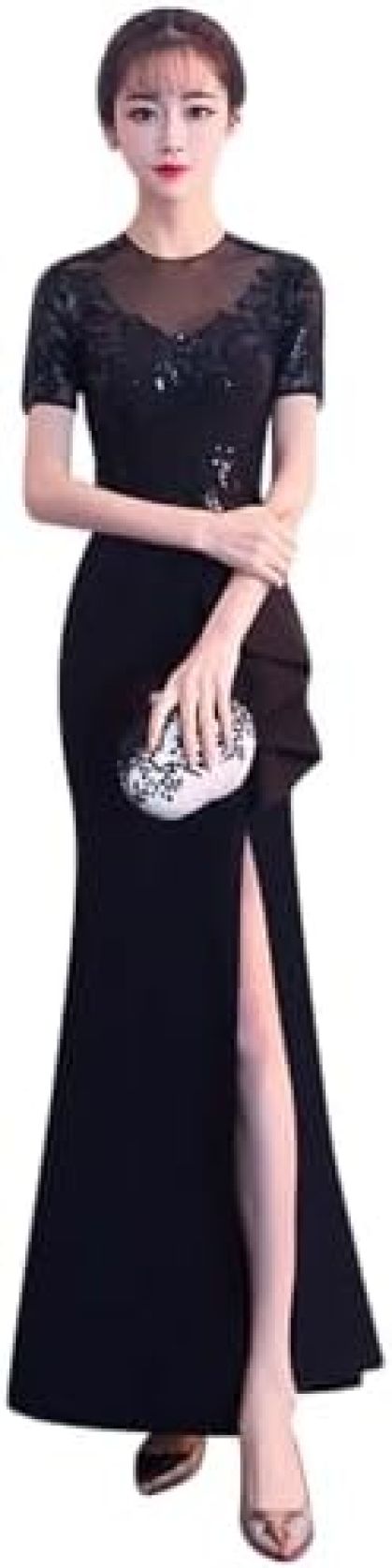 【20%OFFクーポン～】ロング ドレス マーメイドドレス タイト キャバ ドレス パーティードレス レース ドレス 同窓会 ドレス 着痩せ 演奏会 披露宴 結婚式