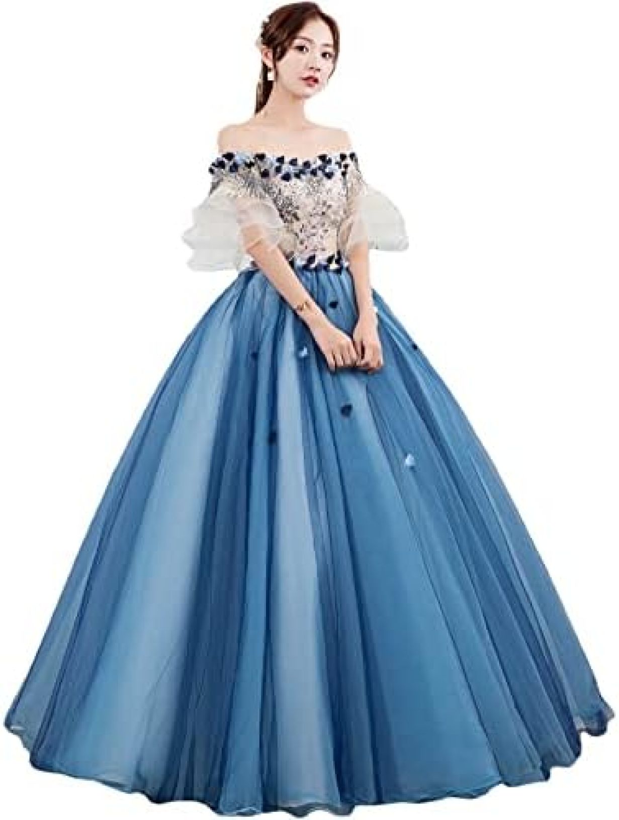 【20%OFFクーポン～】レディース パーティードレス ドレス ワンピース ロングドレス ウェディングドレス イブニングドレス 結婚式ドレス 宴会ドレス エレガント フォーマル 可愛い 甘い 肩出し パーティー 卒業式 結婚式