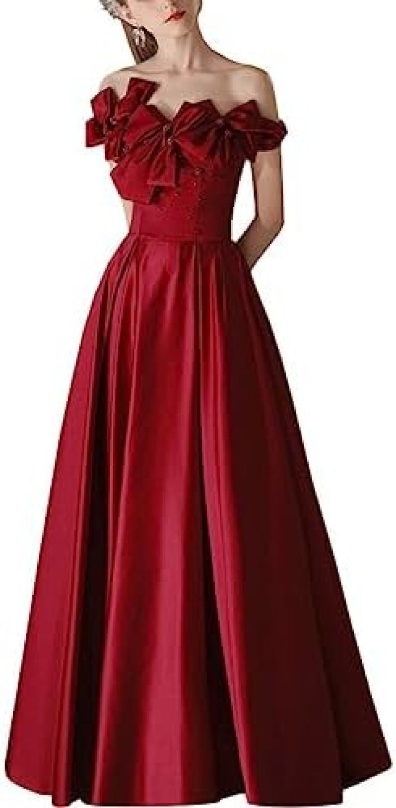 【20%OFFクーポン～】レディース ドレス ロングドレス 結婚式ドレス 花嫁ワンピース パーティードレス イブニングドレス エレガント フォーマル オフショルダー スリム 可愛い 結婚式 披露宴 演奏会 パーティー 卒業式