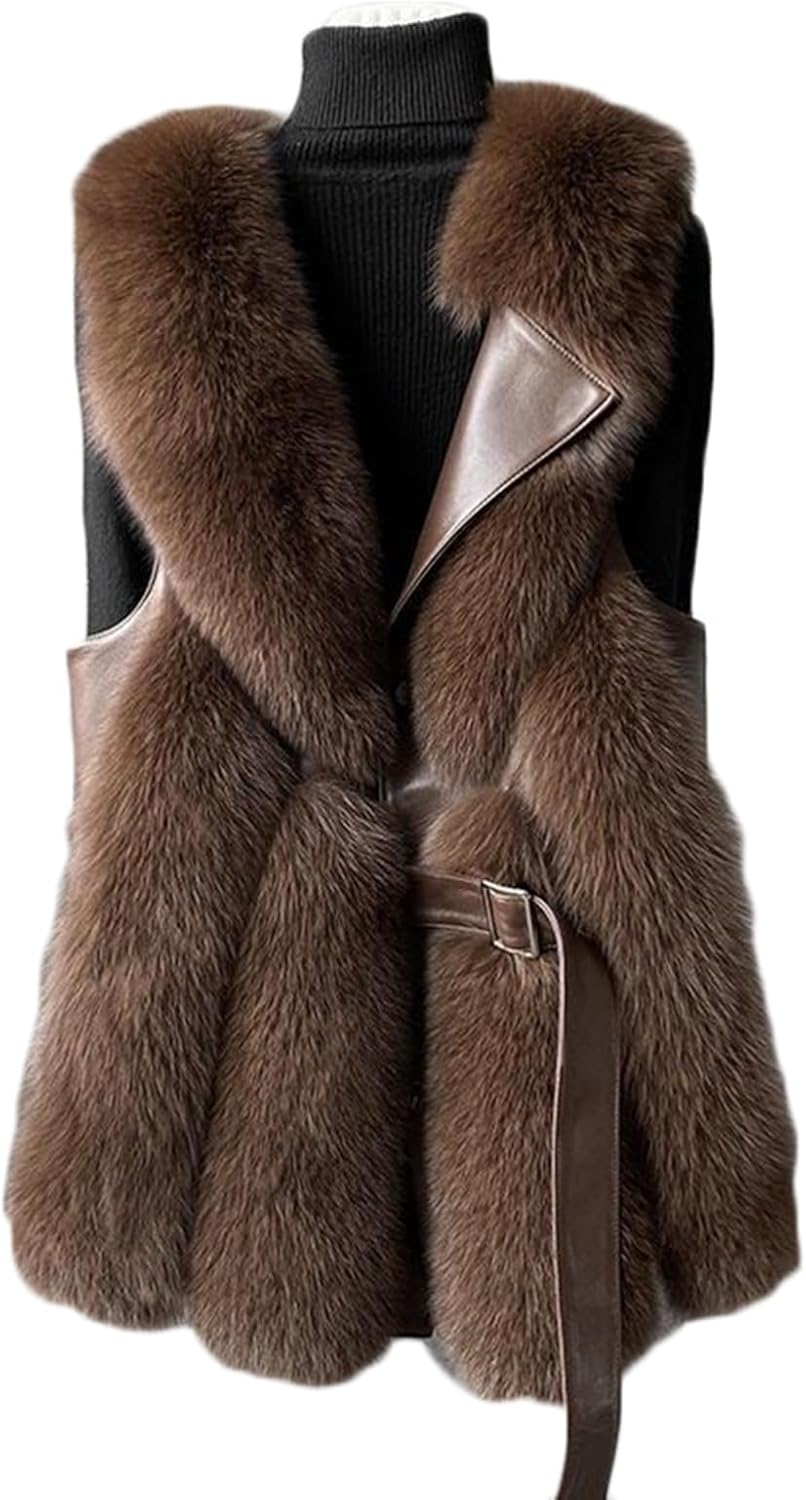 毛皮ベスト 楽天市場】フェイクファー 毛皮ベスト レディース 大きいサイズ 袖なし