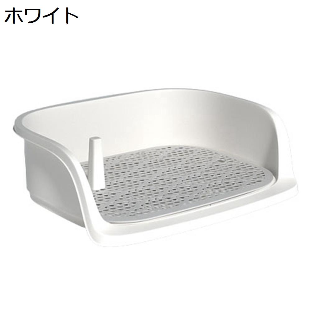 【20%OFFクーポン】ペットトイレ　犬用トイレ　犬用トイレトレーニング　犬用トイレトレー　滑り止め　ペット用品　犬のトイレ　トレーニング用トレイ　しつけ用トイレトレー　壁付き犬トイレ　おしっこ飛散防止　シーツ破れ防止　犬用トイレボックス　ホワイト