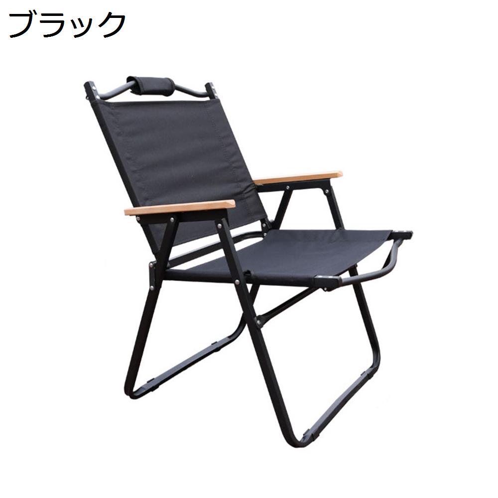 はるやま　折り畳みチェア ブラック 200kg耐荷重　ゆったり　キャンプ　BBQ 0003-091-01.jpg