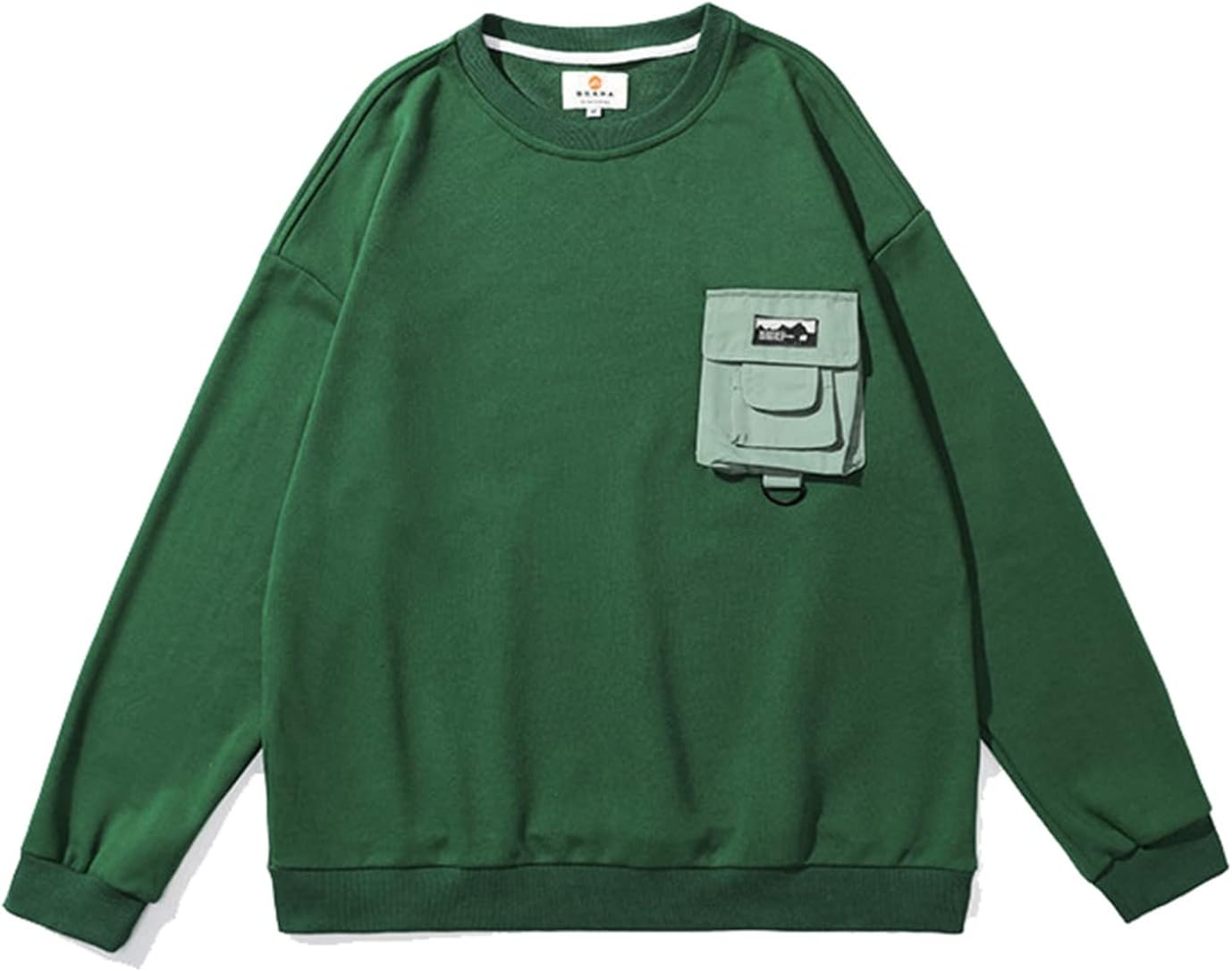 パーカー トレーナー メンズ 個性的 春服 ポケット付き 長袖 カジュアル シンプル カッコイイ ゆったり ラウンドネック 体型パカー 秋服 プルオーバー 柔らかい オシャレ 通気性 ストレッチ 普段