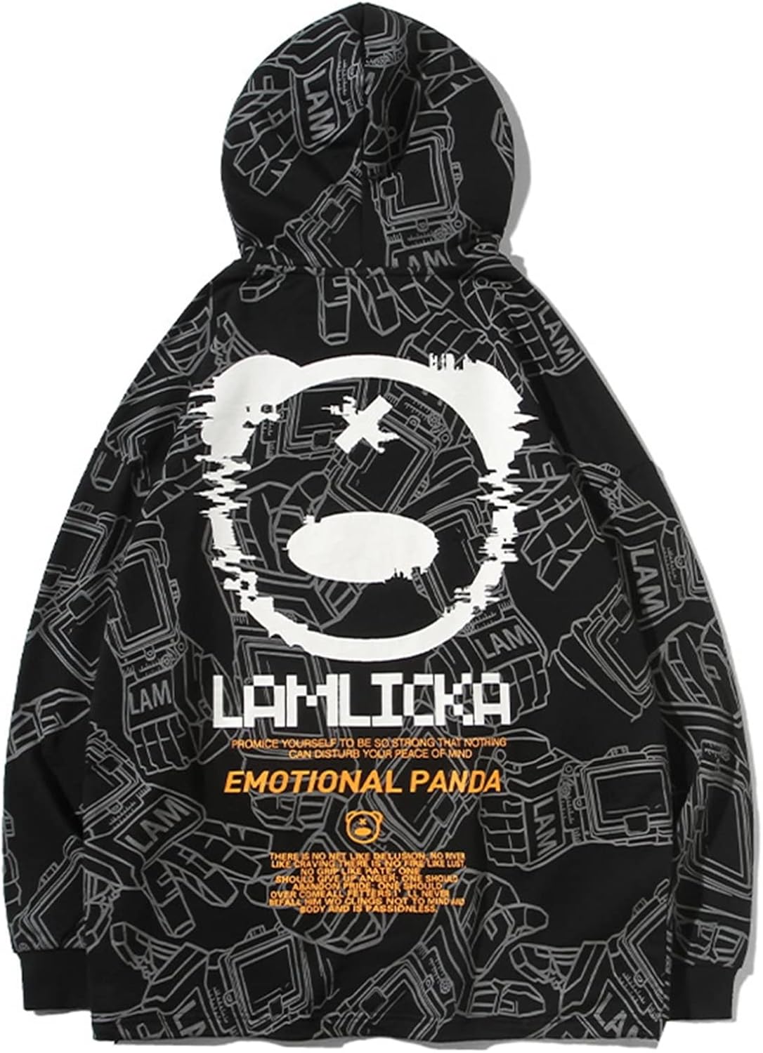 メンズ レディース 長袖 パーカー 綿スウェット クマ柄 かわいい 総柄 プルオーバー ビッグシルエット ファッション 通気 ストレッチ 体型パカー 秋服 トレーナー 肌触りがいい 丈長め カジュアル｜Yokos