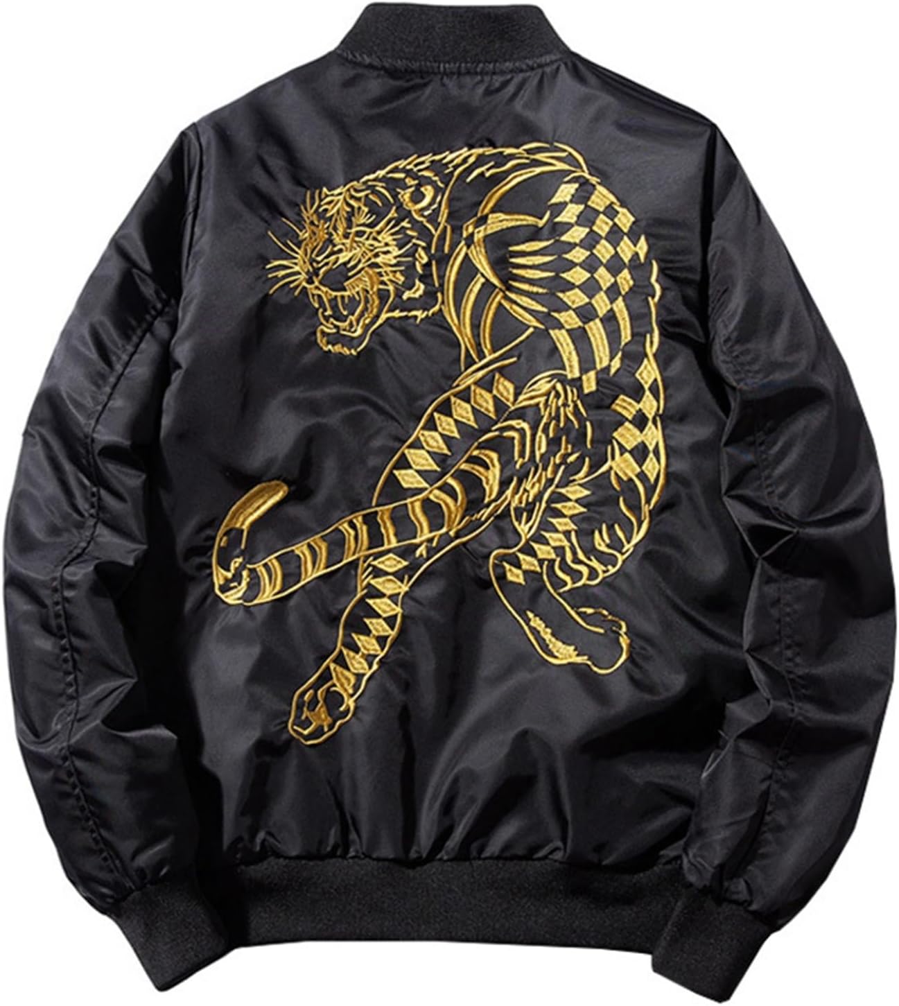 ジャケット メンズ 春秋冬 スカジャン 防風 保温性 カジュアル スタジアムジャンパー ジッパー ブルゾン ストリート キャンプ バイク フライトジャケット スタジャン おしゃれ 男性用 トップス|Yokos