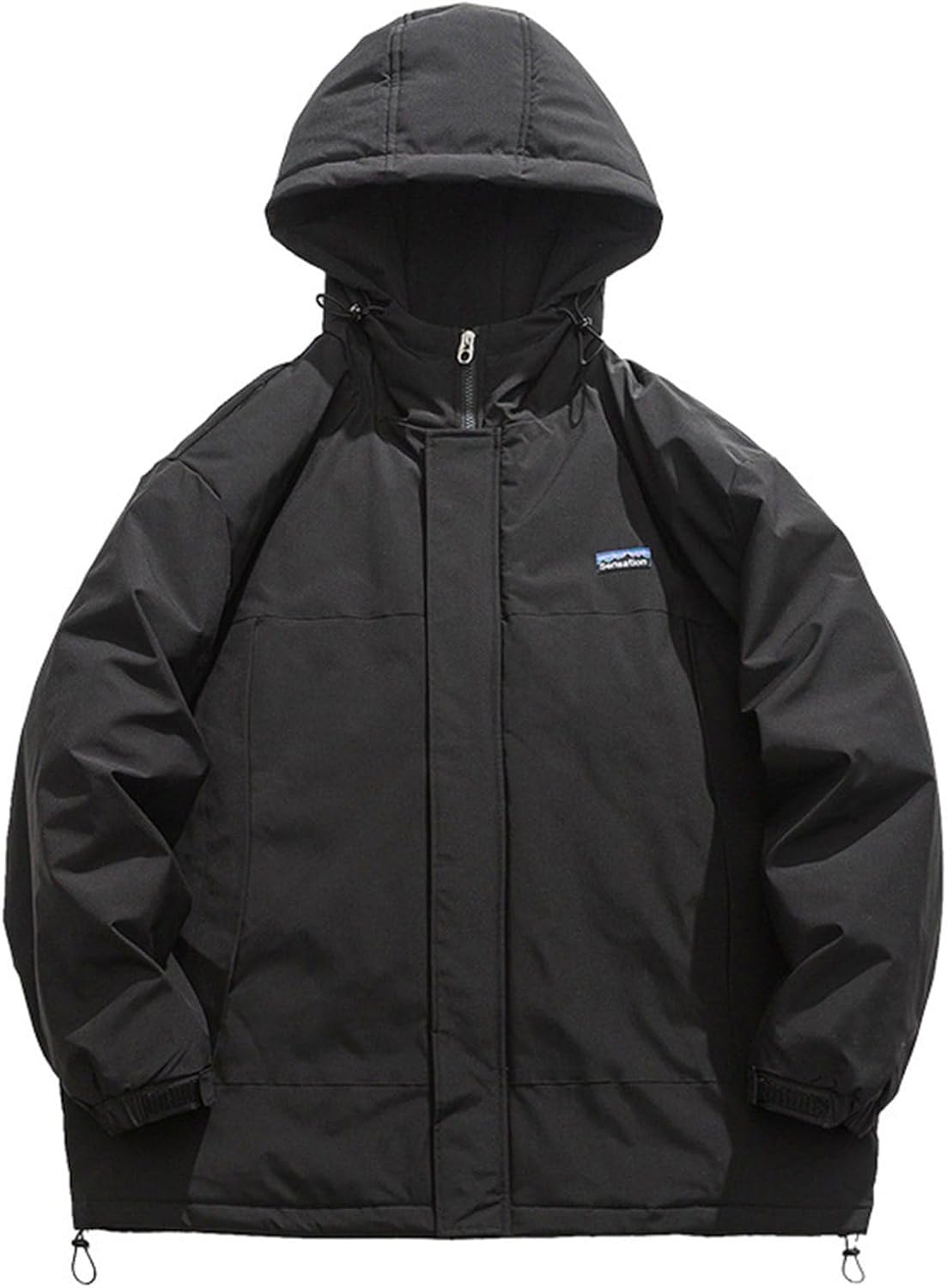 メンズ 中綿ジャケット 厚手 冬 フード付き 綿服 防寒着 アウター 立ち襟 防風 保温性 コート ショート丈 大きいサイズ ゆったり 作業着 かっこいい 普段着 カジュアル アウトドア 通勤 通学