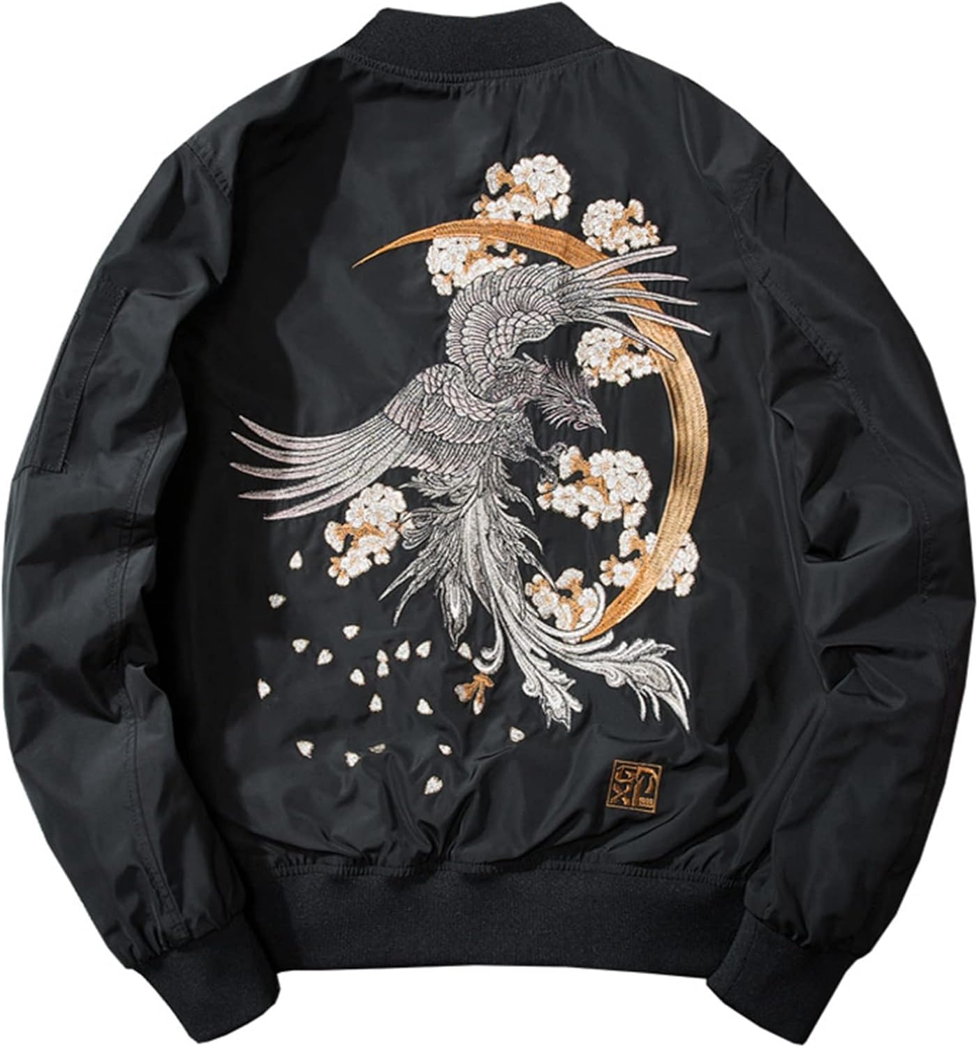 スカジャン 鳳凰 刺繍 ジャンパー メンズ ジャケット スタジャン カジュアル 横須賀 和柄 春秋 ジップアップ フライトジャケット MA-1 防風防寒 立ち襟 ブルゾン おしゃれ 大きいサイズ アウ
