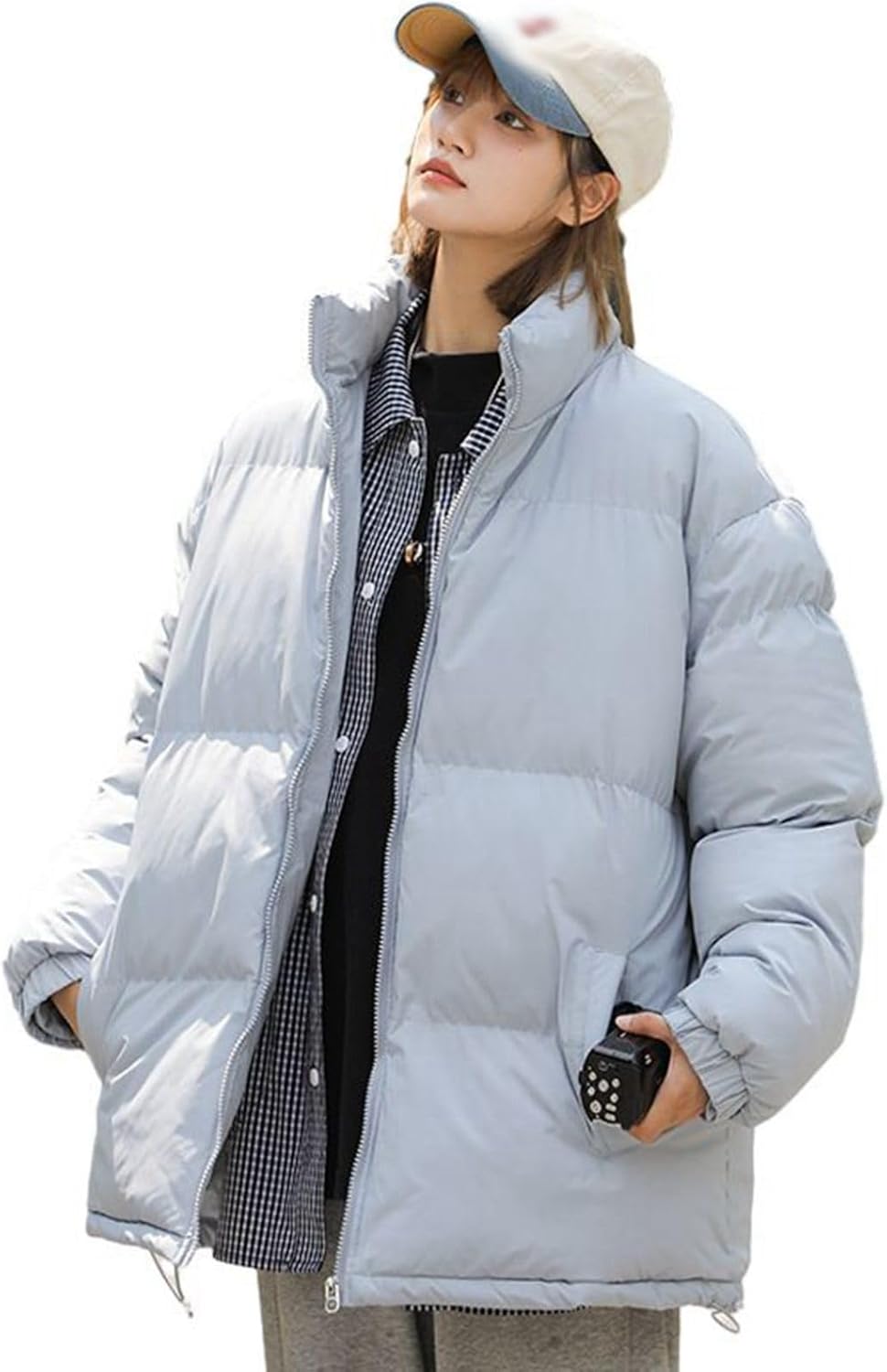 中綿ジャケット メンズ 厚手 冬 アウター レディース 綿服 ダウンコットン 立ち襟 中綿ブルゾン 防寒対策 暖か シンプル 無地 オーバーサイズ ゆったり カジュアル 普段使い アウトドア ストリー|Yokos