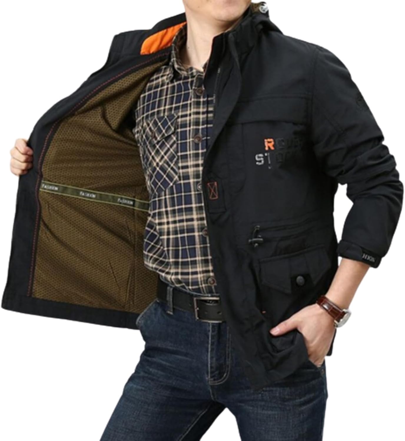 ウインドブレーカー メンズ フード付き ジャケット カジュアル アウトドア ミリタリー ジャンパー マウンテンジャケット 登山服 薄手 防風 オシャレ 大きいサイズ 作業着 キャンプ アウター|Yokos