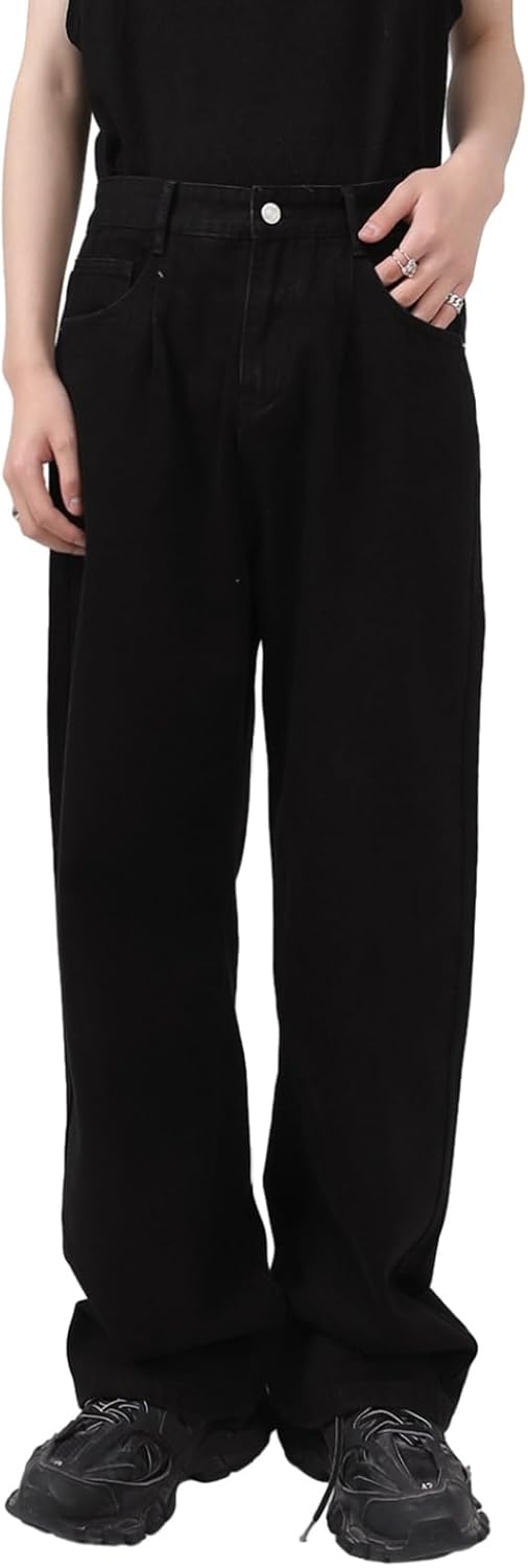 デニムパンツ Gパン メンズ 無地 ストレートパンツ ビッグシルエット 紳士用 ボトム ロングパンツ 大人 シンプル ゆったり かっこいい 個性 hiphop ベーシック 厚い オールシーズン バイク｜Yokos 6,880円