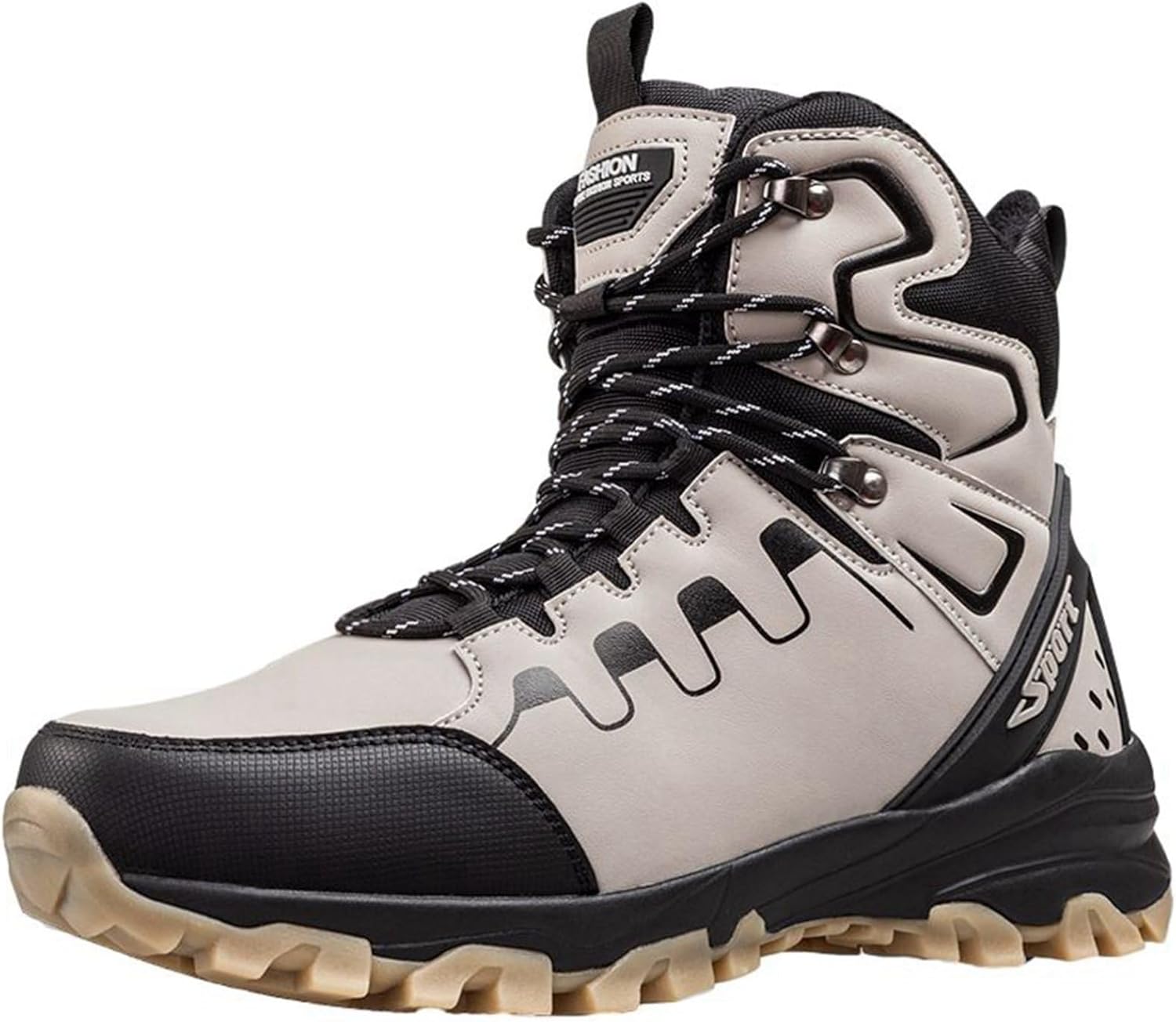 冬用 スノーブーツ ハイキングブーツ メンズ 中綿 登山靴 レースアップ 厚底 綿靴 大きめ ゆったり 雪対策 ハイカット 防水 防寒 暖かい 耐磨耗 軽量 撥水加工 滑り止め アウトドア 室外 通勤