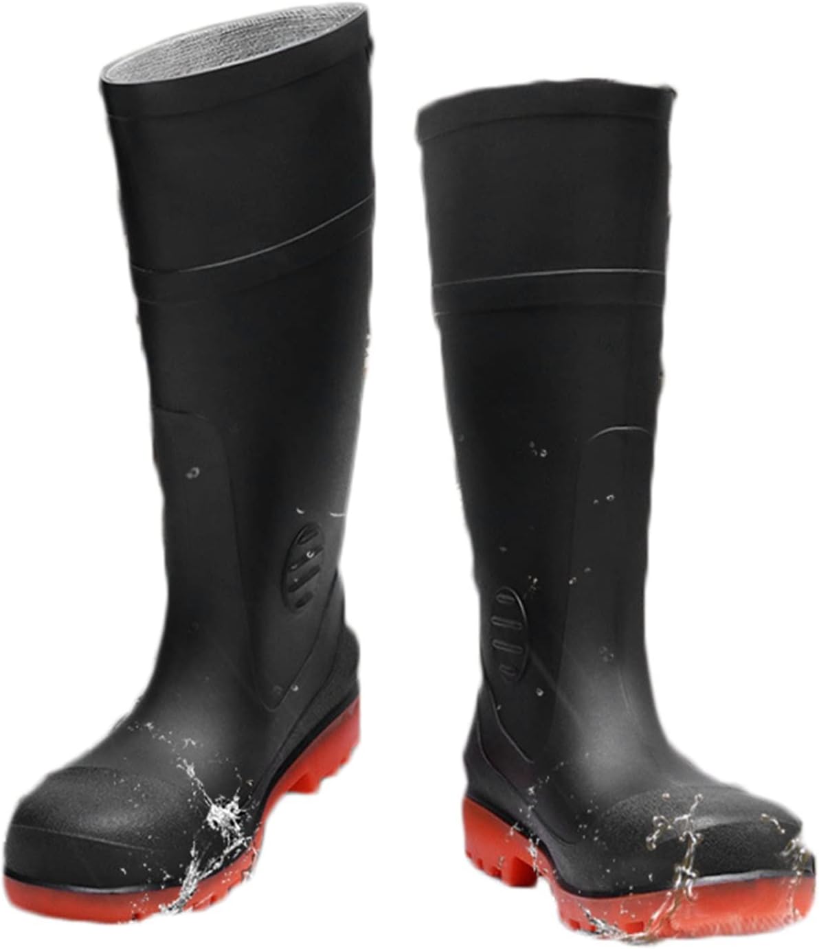 レインブーツ 安全靴 雨靴 鋼芯入り 先芯 鋼板 つま先保護 メンズ 靴底保護 防水 耐酸 耐アルカリ 耐油 防釘 長靴 撥水 踏抜き防止 ハイカット ハイギャング セーフティシューズ 作業 漁業 耐
